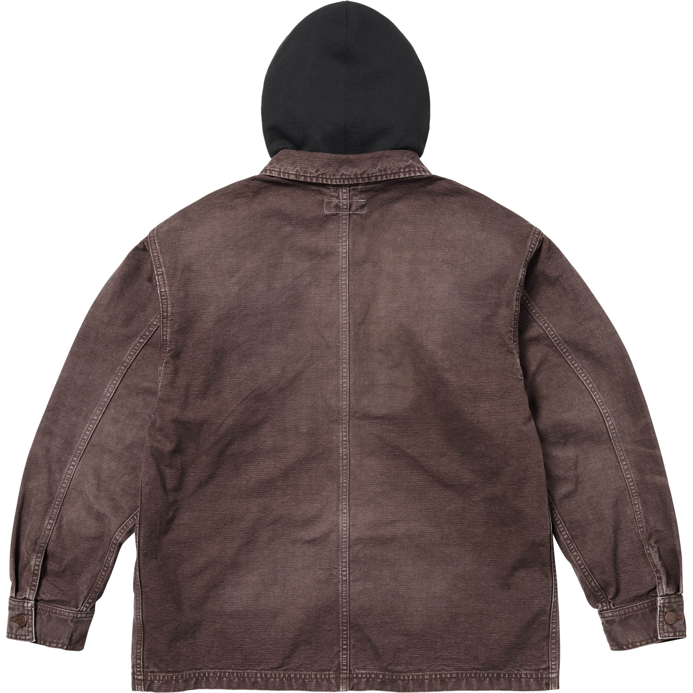Worn Hooded Chore Coat view 9
